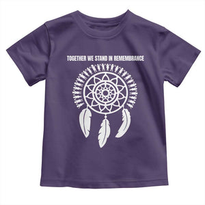 Native American Every Child Toddler T Shirt Together We Stand in Remembrance TS10 Purple Print Your Wear