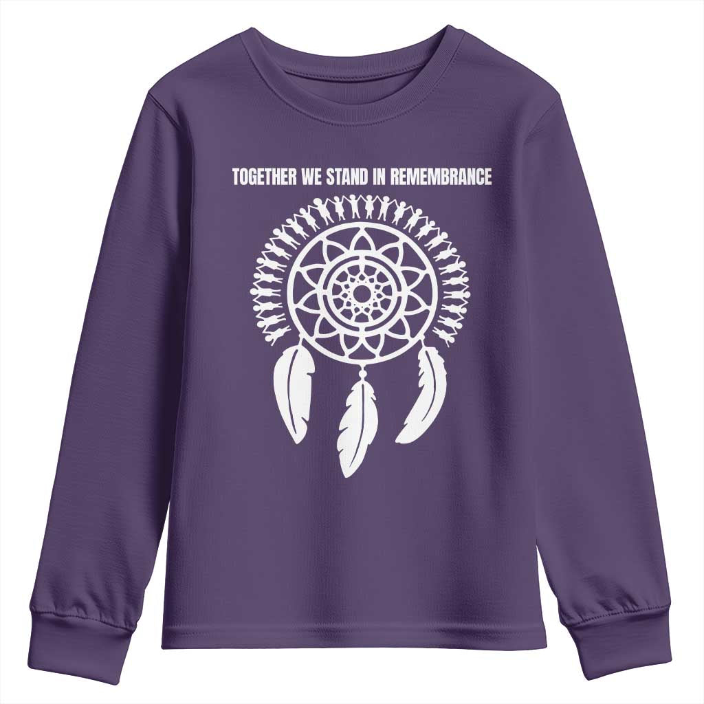 Native American Every Child Youth Sweatshirt Together We Stand in Remembrance TS10 Purple Print Your Wear