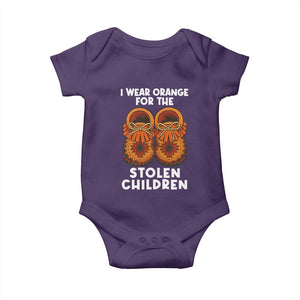 I Wear Orange For Every Stolen American Native Child Baby Onesie Orange Day TS10 Purple Print Your Wear