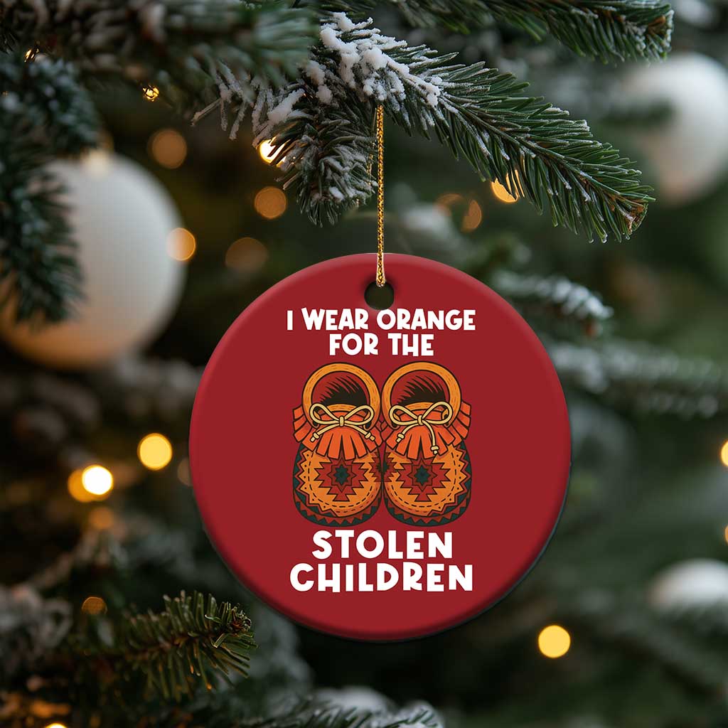 I Wear Orange For Every Stolen American Native Child Christmas Ornament Orange Day TS10 Print Your Wear