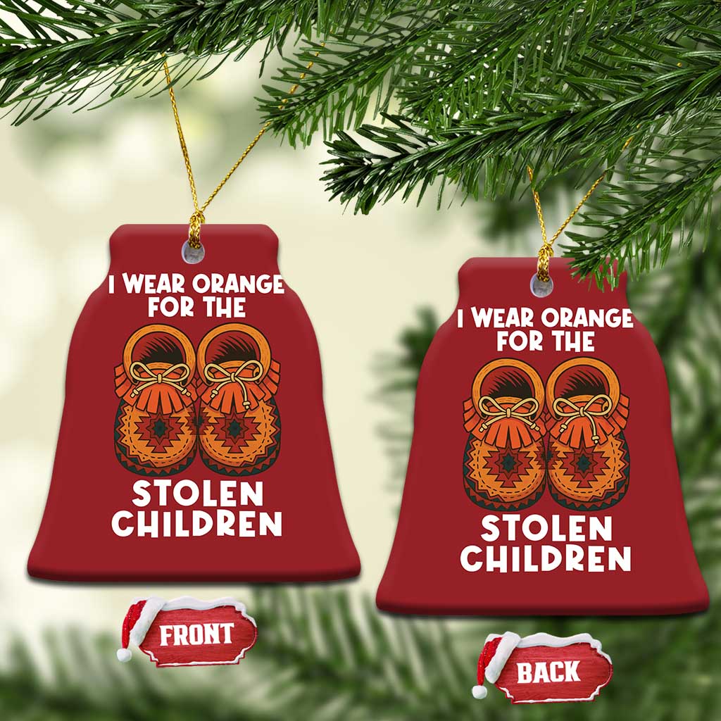 I Wear Orange For Every Stolen American Native Child Christmas Ornament Orange Day TS10 Bell Flake Red Print Your Wear