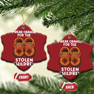 I Wear Orange For Every Stolen American Native Child Christmas Ornament Orange Day TS10 Snow Flake Red Print Your Wear