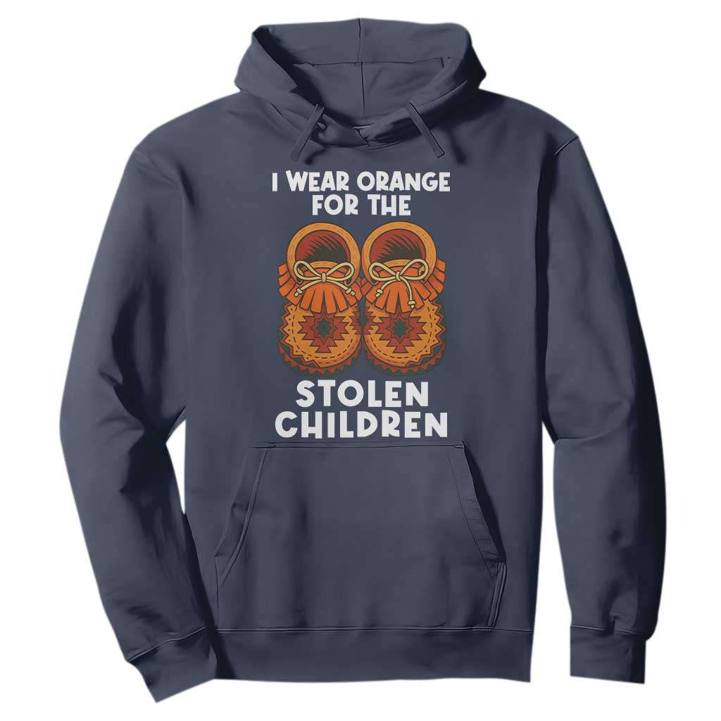 I Wear Orange For Every Stolen American Native Child Hoodie Orange Day TS10 Navy Print Your Wear