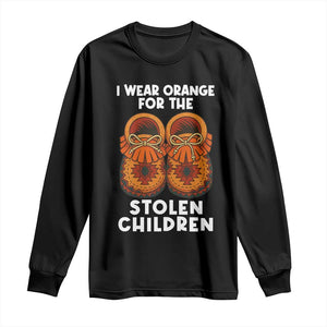 I Wear Orange For Every Stolen American Native Child Long Sleeve Shirt Orange Day TS10 Black Print Your Wear