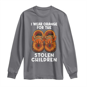 I Wear Orange For Every Stolen American Native Child Long Sleeve Shirt Orange Day TS10 Charcoal Print Your Wear