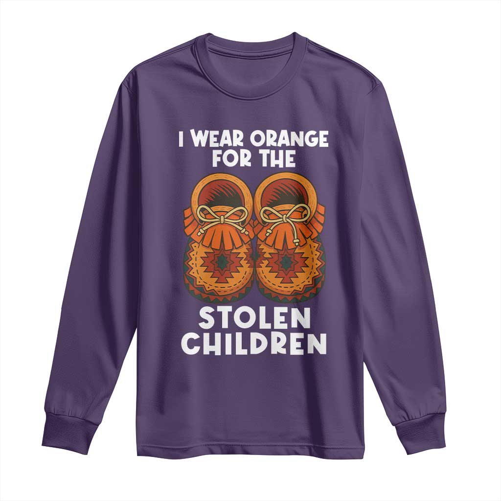 I Wear Orange For Every Stolen American Native Child Long Sleeve Shirt Orange Day TS10 Purple Print Your Wear