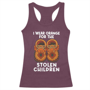 I Wear Orange For Every Stolen American Native Child Racerback Tank Top Orange Day TS10 Maroon Print Your Wear