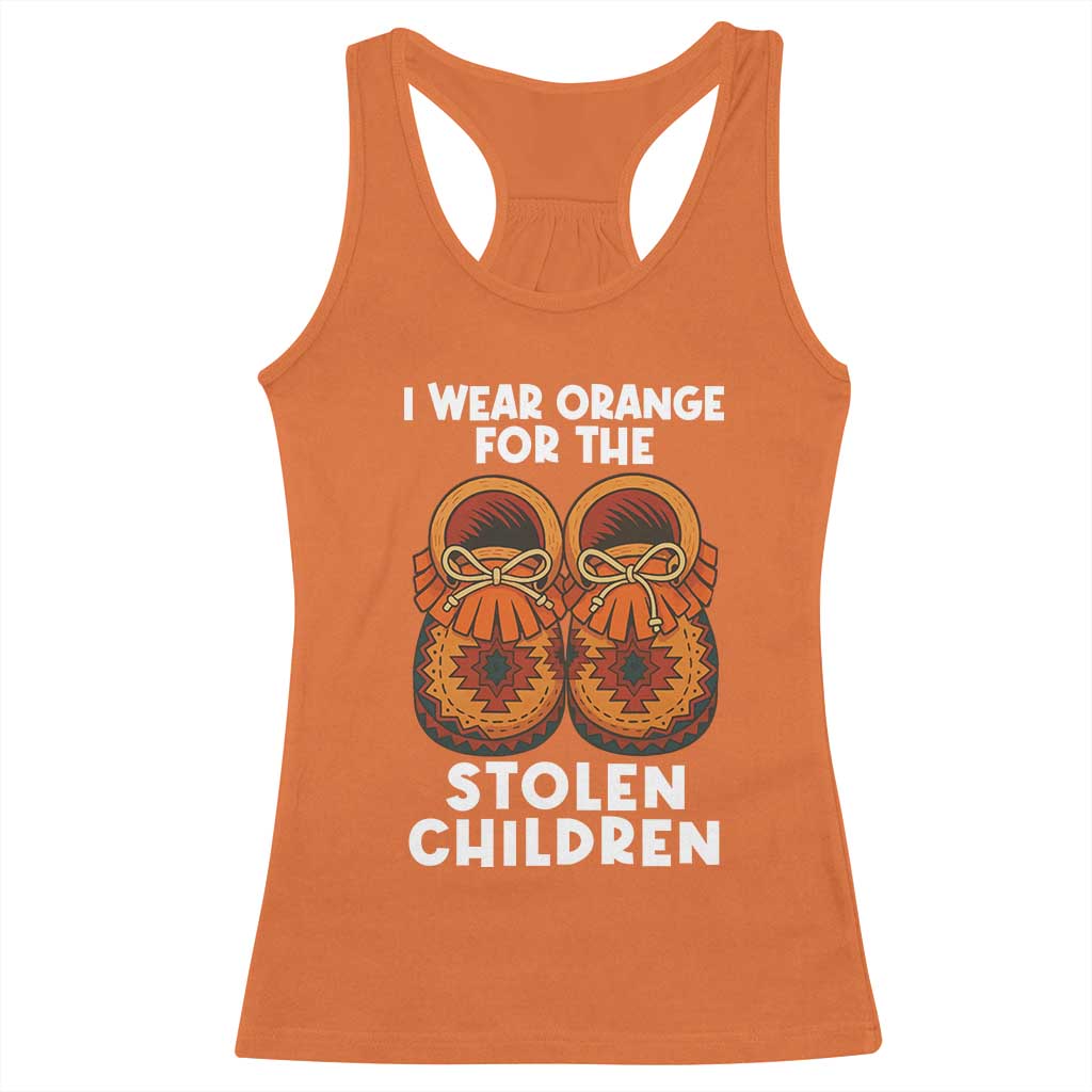 I Wear Orange For Every Stolen American Native Child Racerback Tank Top Orange Day TS10 Orange Print Your Wear