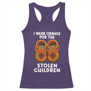 I Wear Orange For Every Stolen American Native Child Racerback Tank Top Orange Day TS10 Purple Print Your Wear
