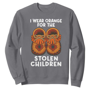 I Wear Orange For Every Stolen American Native Child Sweatshirt Orange Day TS10 Charcoal Print Your Wear