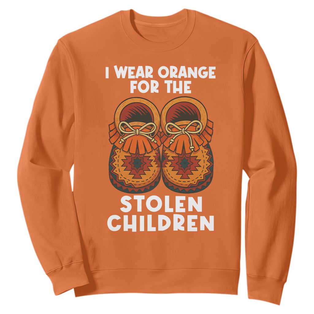 I Wear Orange For Every Stolen American Native Child Sweatshirt Orange Day TS10 Orange Print Your Wear