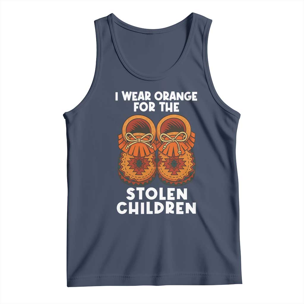 I Wear Orange For Every Stolen American Native Child Tank Top Orange Day TS10 Navy Print Your Wear