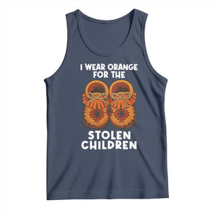 I Wear Orange For Every Stolen American Native Child Tank Top Orange Day TS10 Navy Print Your Wear