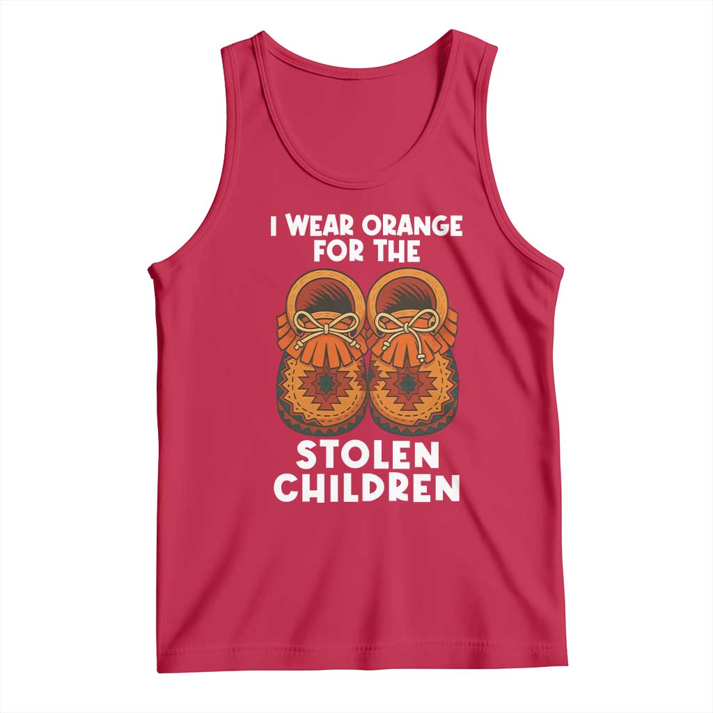 I Wear Orange For Every Stolen American Native Child Tank Top Orange Day TS10 Red Print Your Wear