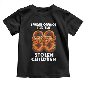 I Wear Orange For Every Stolen American Native Child Toddler T Shirt Orange Day TS10 Black Print Your Wear