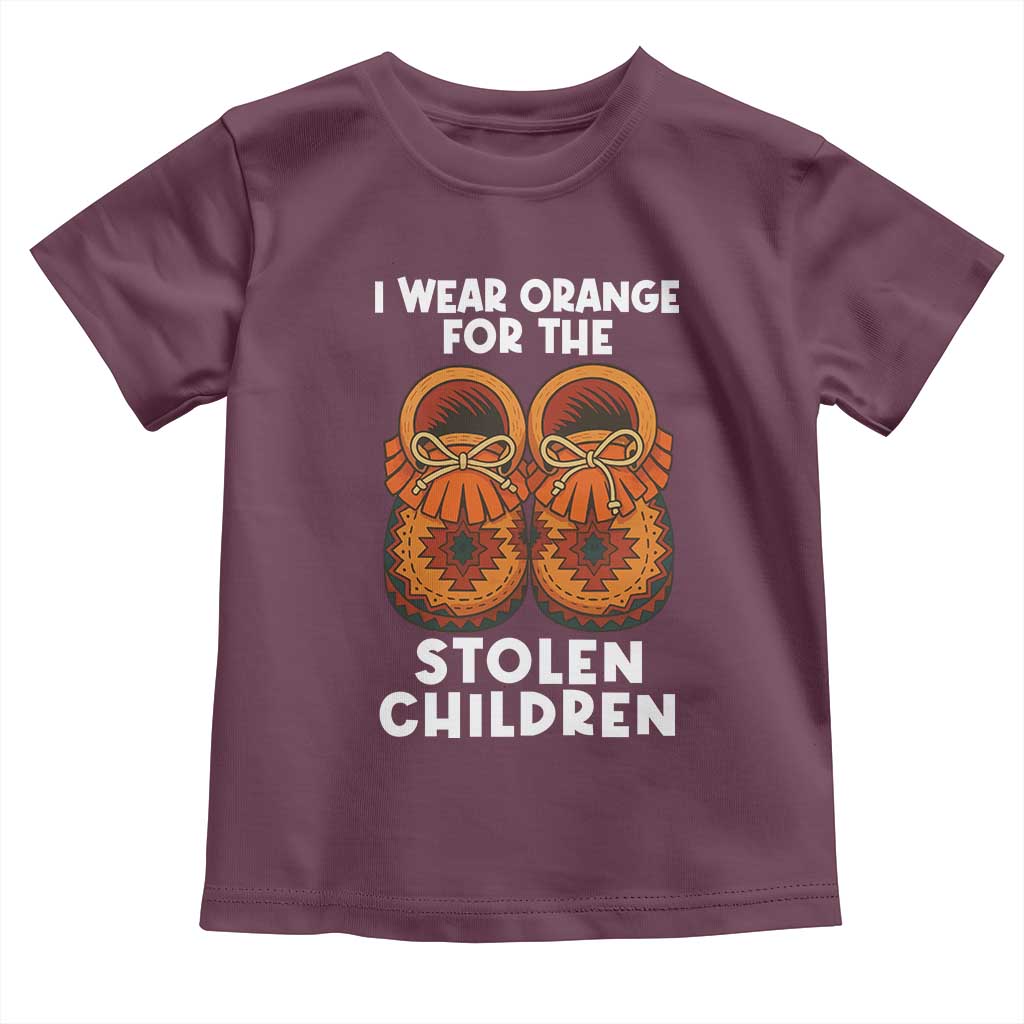 I Wear Orange For Every Stolen American Native Child Toddler T Shirt Orange Day TS10 Maroon Print Your Wear