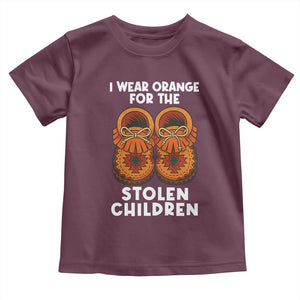 I Wear Orange For Every Stolen American Native Child Toddler T Shirt Orange Day TS10 Maroon Print Your Wear