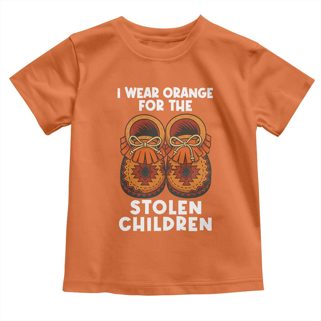 I Wear Orange For Every Stolen American Native Child Toddler T Shirt Orange Day TS10 Orange Print Your Wear