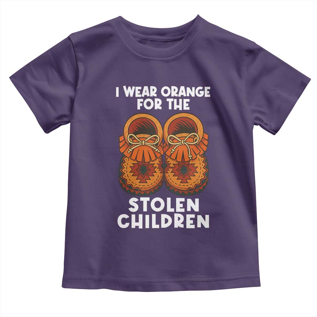 I Wear Orange For Every Stolen American Native Child Toddler T Shirt Orange Day TS10 Purple Print Your Wear