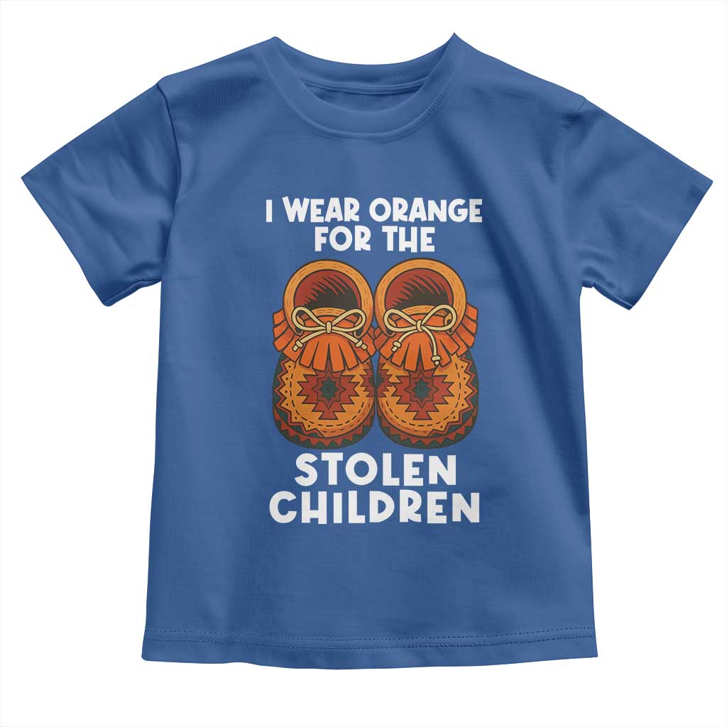 I Wear Orange For Every Stolen American Native Child Toddler T Shirt Orange Day TS10 Royal Blue Print Your Wear