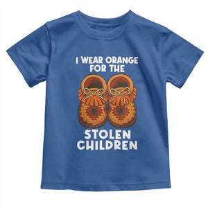 I Wear Orange For Every Stolen American Native Child Toddler T Shirt Orange Day TS10 Royal Blue Print Your Wear