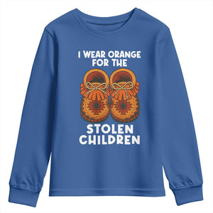 I Wear Orange For Every Stolen American Native Child Youth Sweatshirt Orange Day TS10 Royal Blue Print Your Wear