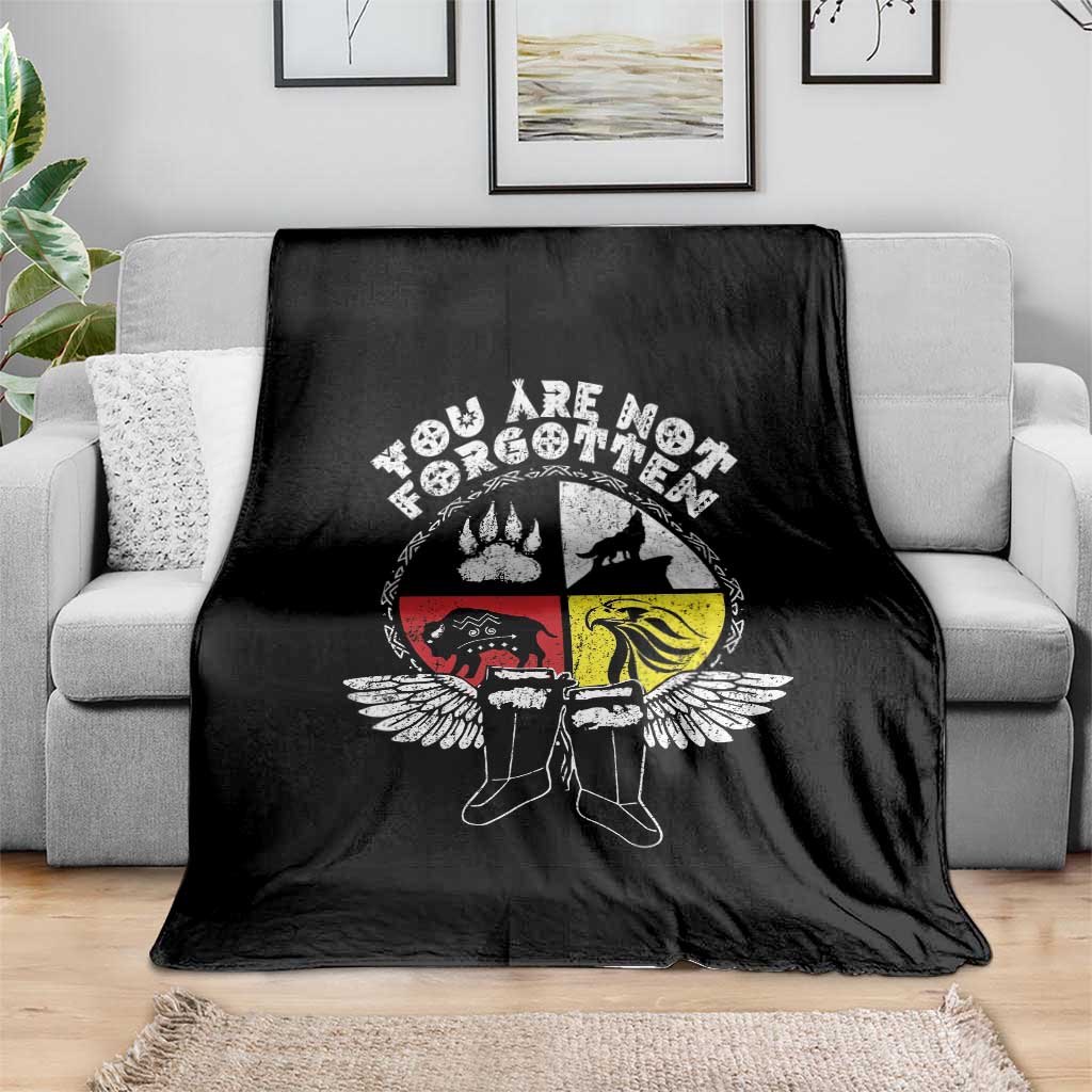 Native American Indian Throw Blanket You Are Not Forgotten TS10 Print Your Wear
