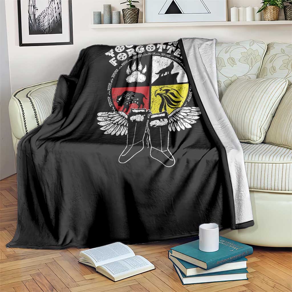 Native American Indian Throw Blanket You Are Not Forgotten TS10 Print Your Wear