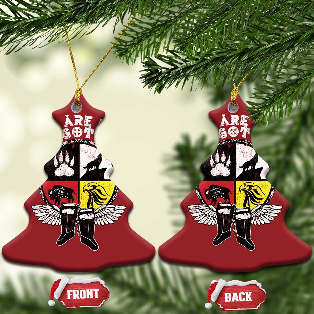 Native American Indian Christmas Ornament You Are Not Forgotten TS10 Christmas Tree Red Print Your Wear