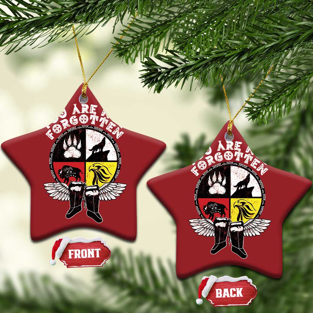 Native American Indian Christmas Ornament You Are Not Forgotten TS10 Star Red Print Your Wear