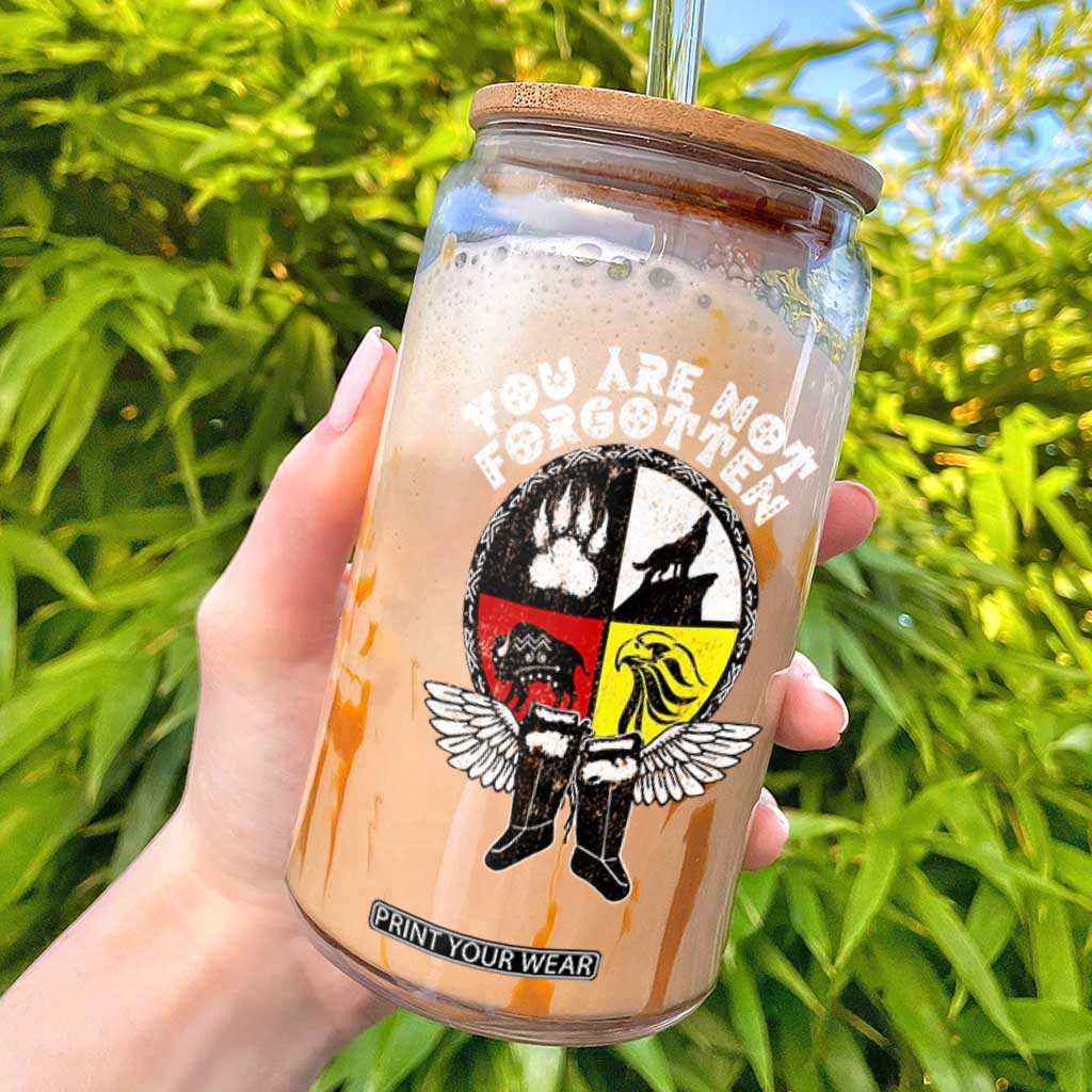 Native American Indian Glass Can You Are Not Forgotten TS10 Black Print Your Wear