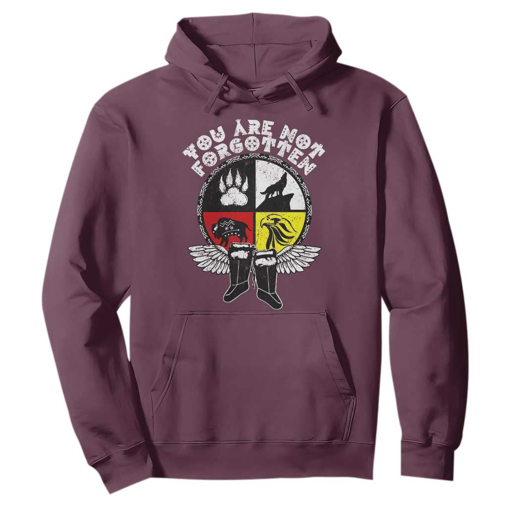 Native American Indian Hoodie You Are Not Forgotten TS10 Maroon Print Your Wear