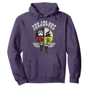 Native American Indian Hoodie You Are Not Forgotten TS10 Purple Print Your Wear
