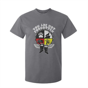 Native American Indian T Shirt For Kid You Are Not Forgotten TS10 Charcoal Print Your Wear