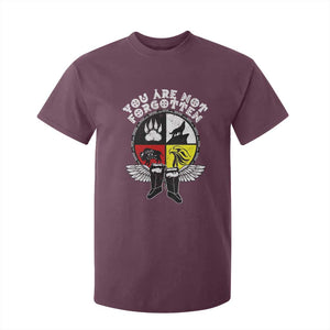 Native American Indian T Shirt For Kid You Are Not Forgotten TS10 Maroon Print Your Wear