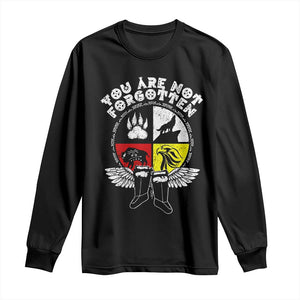 Native American Indian Long Sleeve Shirt You Are Not Forgotten TS10 Black Print Your Wear