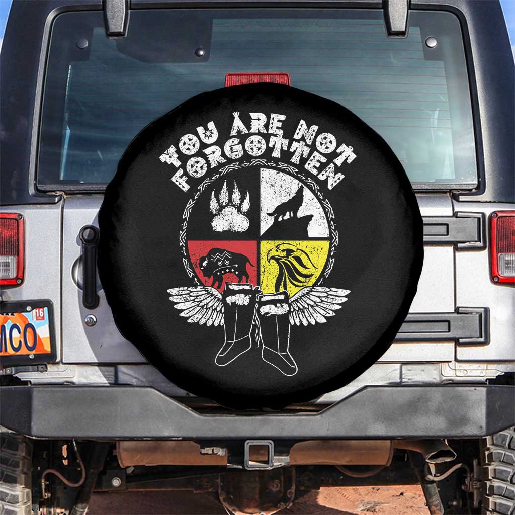 Native American Indian Spare Tire Cover You Are Not Forgotten TS10 No hole Black Print Your Wear