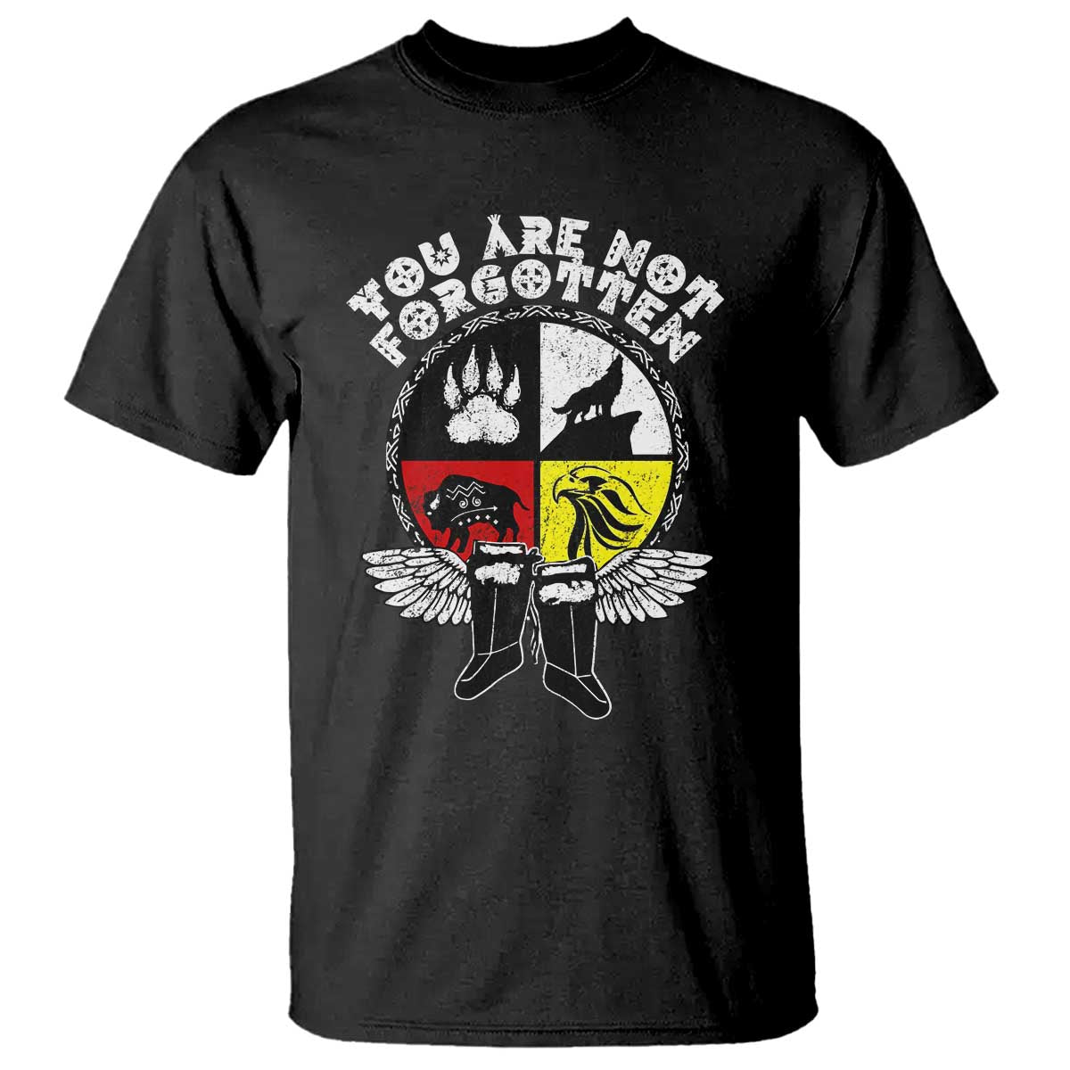 Native American Indian T Shirt You Are Not Forgotten TS10 Black Print Your Wear