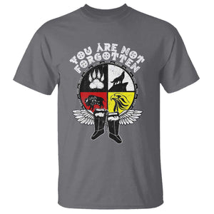 Native American Indian T Shirt You Are Not Forgotten TS10 Charcoal Print Your Wear