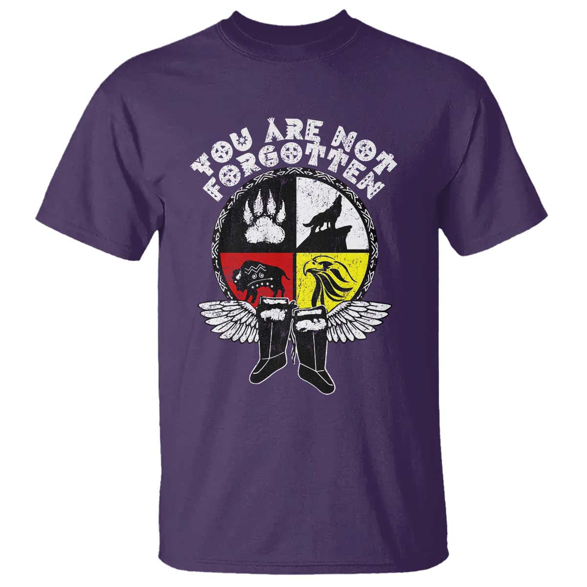 Native American Indian T Shirt You Are Not Forgotten TS10 Purple Print Your Wear