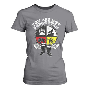 Native American Indian T Shirt For Women You Are Not Forgotten TS10 Charcoal Print Your Wear