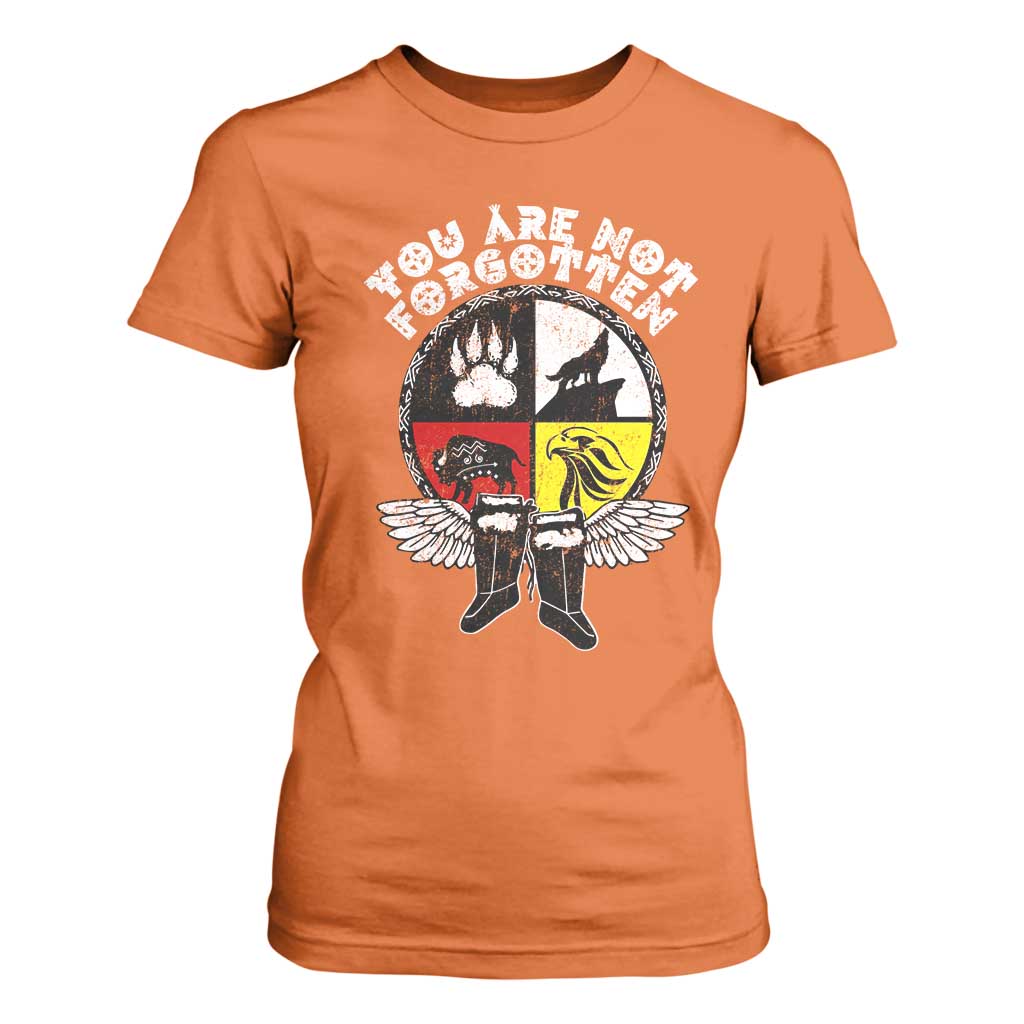 Native American Indian T Shirt For Women You Are Not Forgotten TS10 Orange Print Your Wear