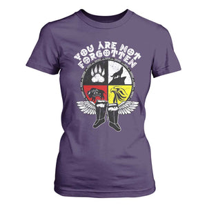 Native American Indian T Shirt For Women You Are Not Forgotten TS10 Purple Print Your Wear
