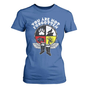 Native American Indian T Shirt For Women You Are Not Forgotten TS10 Royal Blue Print Your Wear