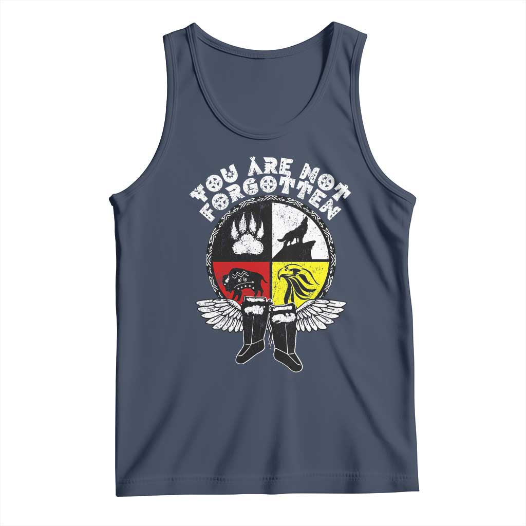 Native American Indian Tank Top You Are Not Forgotten TS10 Navy Print Your Wear