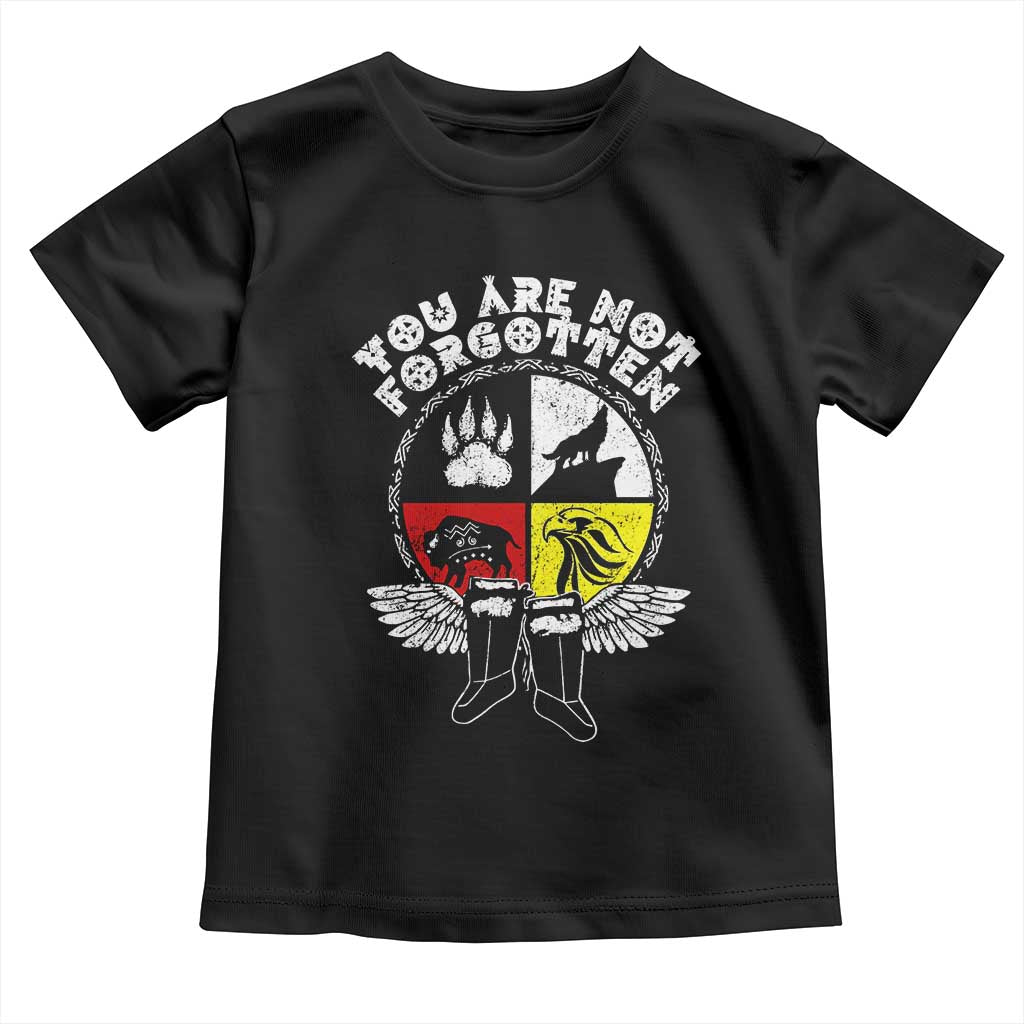 Native American Indian Toddler T Shirt You Are Not Forgotten TS10 Black Print Your Wear