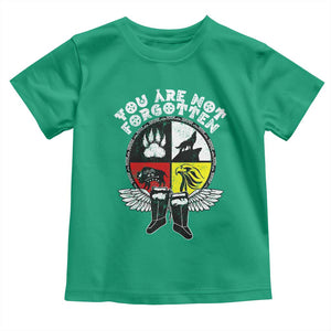 Native American Indian Toddler T Shirt You Are Not Forgotten TS10 Irish Green Print Your Wear