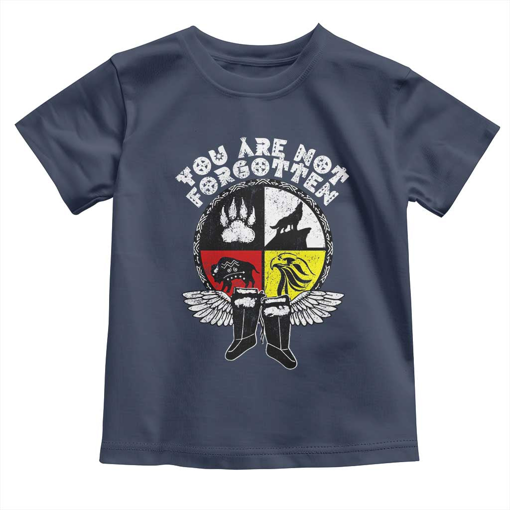 Native American Indian Toddler T Shirt You Are Not Forgotten TS10 Navy Print Your Wear
