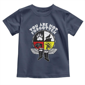 Native American Indian Toddler T Shirt You Are Not Forgotten TS10 Navy Print Your Wear