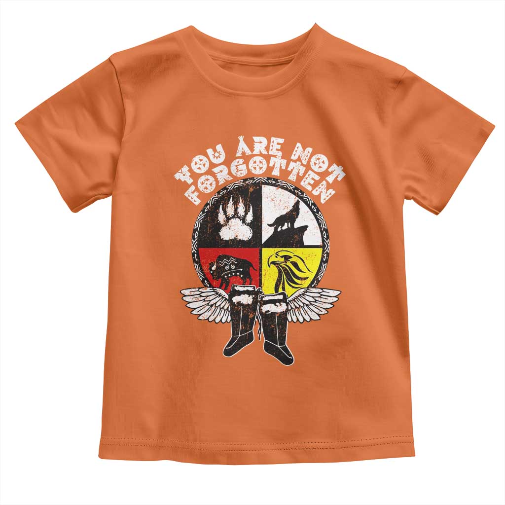 Native American Indian Toddler T Shirt You Are Not Forgotten TS10 Orange Print Your Wear